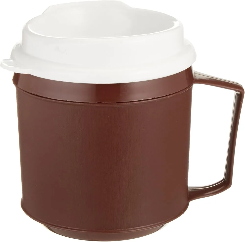 sammons preston insulated mug with handle 8 oz lid decreases spills
